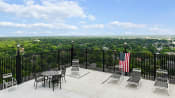 Thumbnail 49 of 66 - Rooftop patio and lounge area by the poolside at CityView on Meridian, Indianapolis, IN,46208