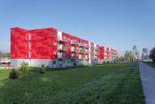 Thumbnail 1 of 36 - The Residences at River View modern red exterior