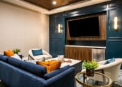 Thumbnail 42 of 42 - Living room area with couch at The Villas at Waterside, Lenexa, KS, 66214