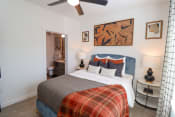 Thumbnail 4 of 41 - The Wren 1 bedroom model apartment home bedroom with ensuite bathroom located in Lawrenceville, GA