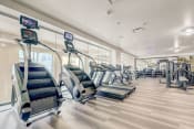 Thumbnail 8 of 16 - a gym with treadmills and other exercise equipment