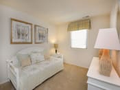 Thumbnail 12 of 18 - Cozy second bedroom with plush carpet at Rockdale Gardens Apartments*, Maryland
