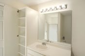 Thumbnail 21 of 36 - bathroom vanity with linen closet