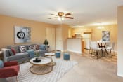 Thumbnail 5 of 15 - Living and Dining room at Bay Crossings Apartments, Mississippi, 39520