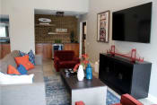 Thumbnail 4 of 23 - Clubhouse Big Screen at Park West Apartments, Chino, CA, 91710