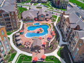 Thumbnail 23 of 78 - an aerial view of a resort style pool  at EdgeWater at City Center, Kansas, 66219