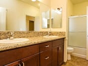 Thumbnail 7 of 7 - Luxurious Bathrooms at Villa Faria Apartments, Fresno, California