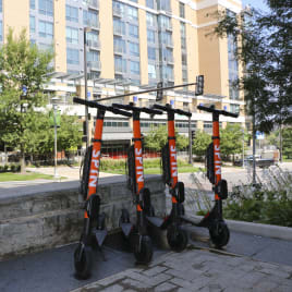 Secured Bike Storage at Midtown Crossing Apartments, Omaha, NE, 68131