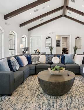 the preserve at gateway living room with couches and chairs