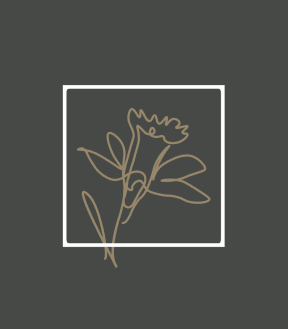 a flower in a frame illustration vector