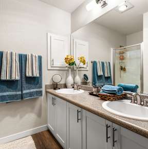 Living Room With Kitchen at Hubbard's Crossing, Washington