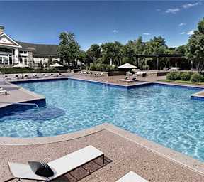 Resort-Style Pool Sundeck with Hot Tub at The Mews at Princeton Junction Apartments