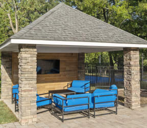 Fire Pit and Lounge Area at Trails at Short Pump Apartments, Richmond, VA, 23233