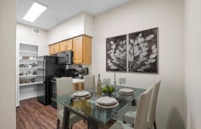 kitchen with appliances  at Creekview Apartment Homes, Dallas, TX, 75254
