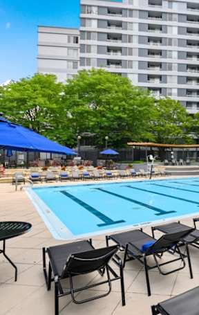 Outdoor grilling area at Lenox Club Apartments, Silver Spring, MD, 20910