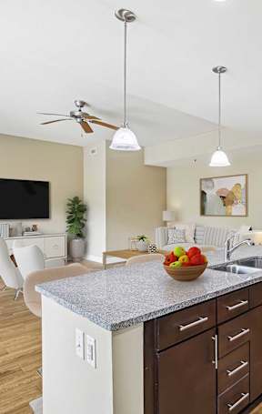 a living room and dining room with a couch and a table