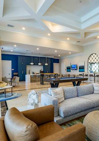 Modern living room at The Falls of Portofino , Naples, 34119