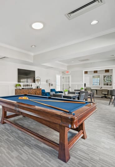 Clubhouse Billiard Area at Sterling Manor, Virginia