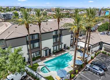 Pool and poolside area at Haven at Midtown.