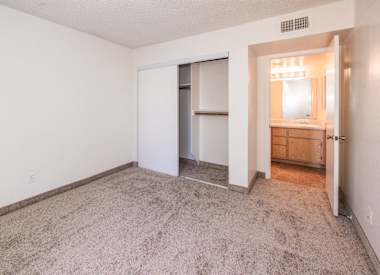 Unfurnished bedroom at Boulder Creek Apartments.