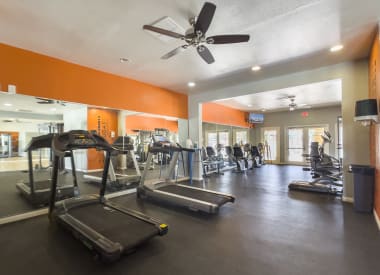 Fitness room at Valencia Park.