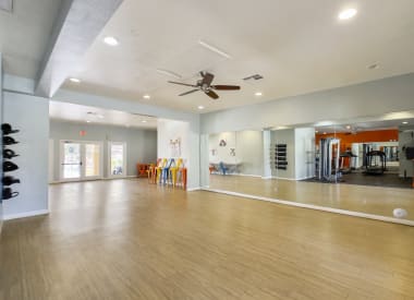 Fitness room at Valencia Park.