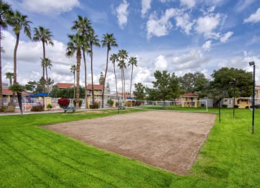 Volleyball court at Valencia Park.