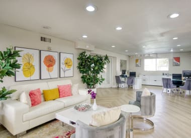 Shared interior space at Valencia Park.
