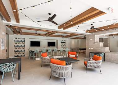 Shared interior space at Seven Oaks.