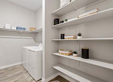 In-home laundry area at Axis Camelback.