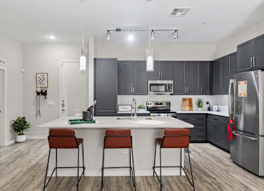 Apartment kitchen at Axis Camelback.
