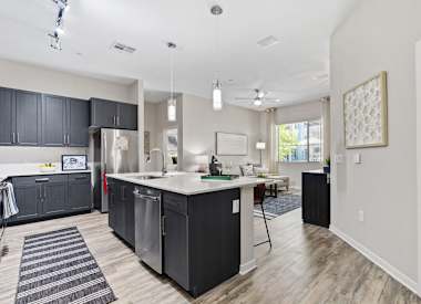 Apartment kitchen at Axis Camelback.