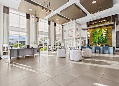 Shared interior space at Axis Camelback.