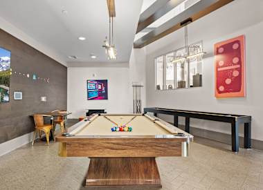 Billiards lounge at Axis Camelback.