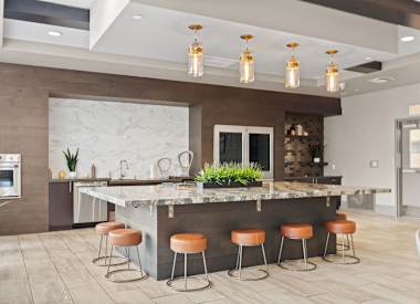 Shared interior space at Axis Camelback.