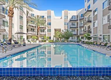 Pool and poolside area at Axis Camelback.