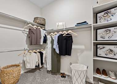 Closet storage at Axis Camelback.