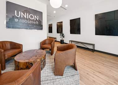 Shared interior space at Union at Roosevelt I and II.