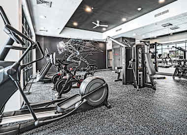 Fitness room at Union at Roosevelt I and II.