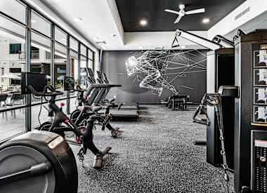 Fitness room at Union at Roosevelt I and II.