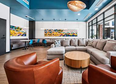 Shared interior space at Union at Roosevelt I and II.