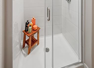 Apartment bathroom at Union at Roosevelt I and II.