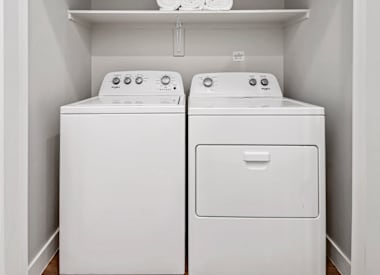 In-home laundry area at Union at Roosevelt I and II.