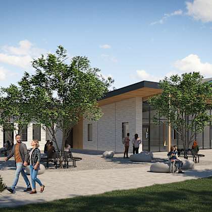 nueva esperanza community room exterior