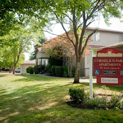 cornelius park property sign