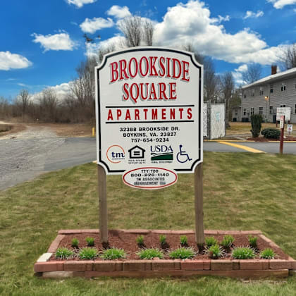 the sign