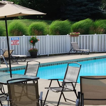 sparkling swimming pool