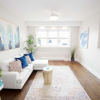 a one-bedroom suite at 700 corydon avenue