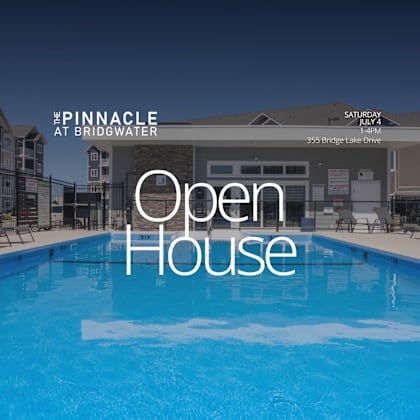 the pinnacle at bridgwater is having an open house.