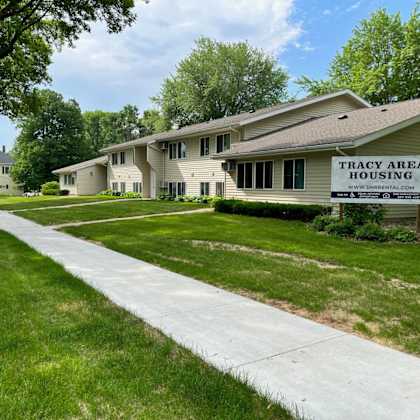 a housing development named tracy area housing is shown.